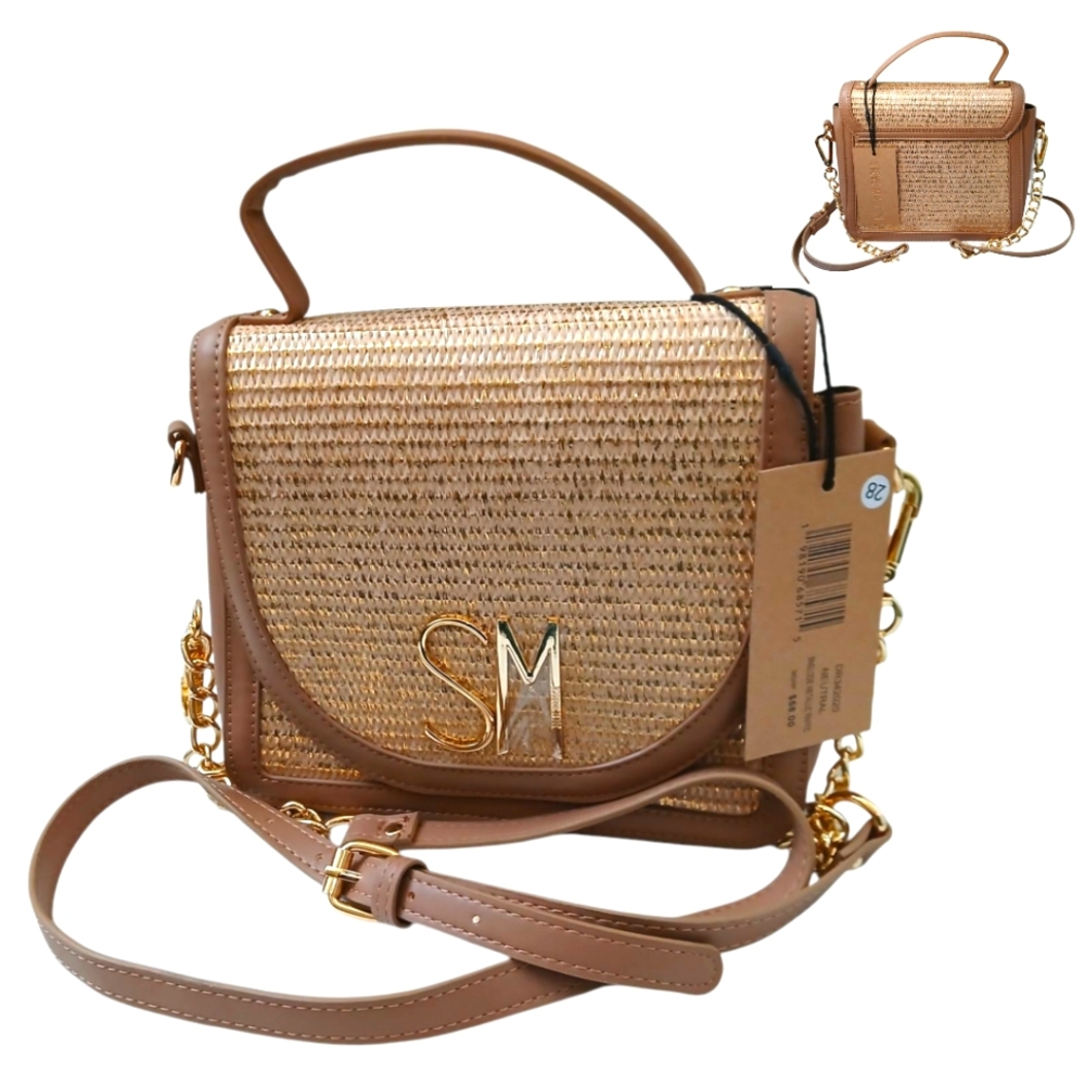 Steve Madden Women's Brown Leather Crossbody Purse NWT